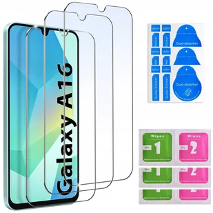 3x SZKŁO HARTOWANE do Samsung Galaxy A16 SZYBKA 9H zestaw 3 sztuk - Szkła hartowane na telefon 3x SZKŁO HARTOWANE do Samsung Galaxy A16 SZYBKA 9H zestaw 3 sztuk - Szkła hartowane na telefon - miniaturka - grafika 1