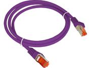Kable miedziane - Patch-cord ALANTEC kat.6A S/FTP fioletowy 2m LSOH  - ALANTEC - miniaturka - grafika 1