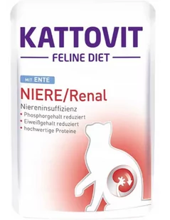 Kattovit Niere/Renal kaczka 24x85g saszetka - Mokra karma dla kotów - miniaturka - grafika 2