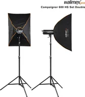 Lampy studyjne - Lampa studyjna Walimex walimex pro Campaigner 600 HS Set Double - miniaturka - grafika 1