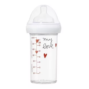 Le Biberon Français butelka ze smoczkiem dla niemowląt 6 m+ tritanowa My Love, 210 ml - Butelki dla niemowląt - miniaturka - grafika 1