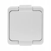 Gniazdka elektryczne - Gniazdo Elektryczne Hermetyczne Abex Biały - miniaturka - grafika 1