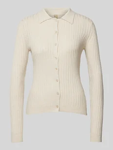 Kurtka z dzianiny z listwą guzikową model ‘FETIMA’ - Swetry damskie - miniaturka - grafika 1