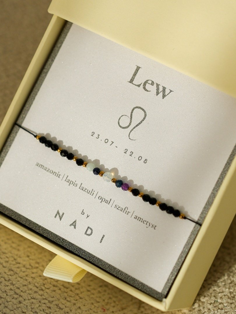 Bransoletka znak zodiaku Lew No3 - byNADI