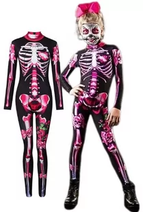 Strój Przebranie Szkielet Coco Halloween 128/134 (130) - Stroje karnawałowe - miniaturka - grafika 1
