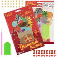 Zabawki kreatywne - MOZAIKA DIAMOND PAINTING WYKLEJANKA DLA DZIECI ŚWIĄTECZNA PREZENT MIKOŁAJKI - miniaturka - grafika 1