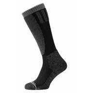 Skarpetki damskie - Skarpety narciarskie unisex Jack Wolfskin SKI MERINO SOCK H C black - 47-49 - miniaturka - grafika 1
