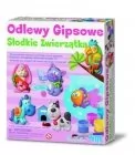 Zabawki interaktywne dla dzieci - 4M Odlewy Gipsowe - słodkie zwierzaki 3539 - miniaturka - grafika 1