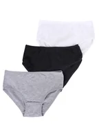 Majtki damskie - Figi majtki dziewczęce dziecięce gładkie kolorowe 3PAK 134-140 MYWAY - miniaturka - grafika 1