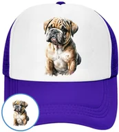 Czapki i chusty sportowe męskie - CZAPKA Z DASZKIEM PSY PIES PIESKI DLA DZIECI SIATKA NIEBIESKA BEJSBOLÓWKA - miniaturka - grafika 1