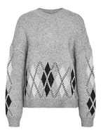 Swetry damskie - Noisy may Sweter w kolorze szarym - miniaturka - grafika 1