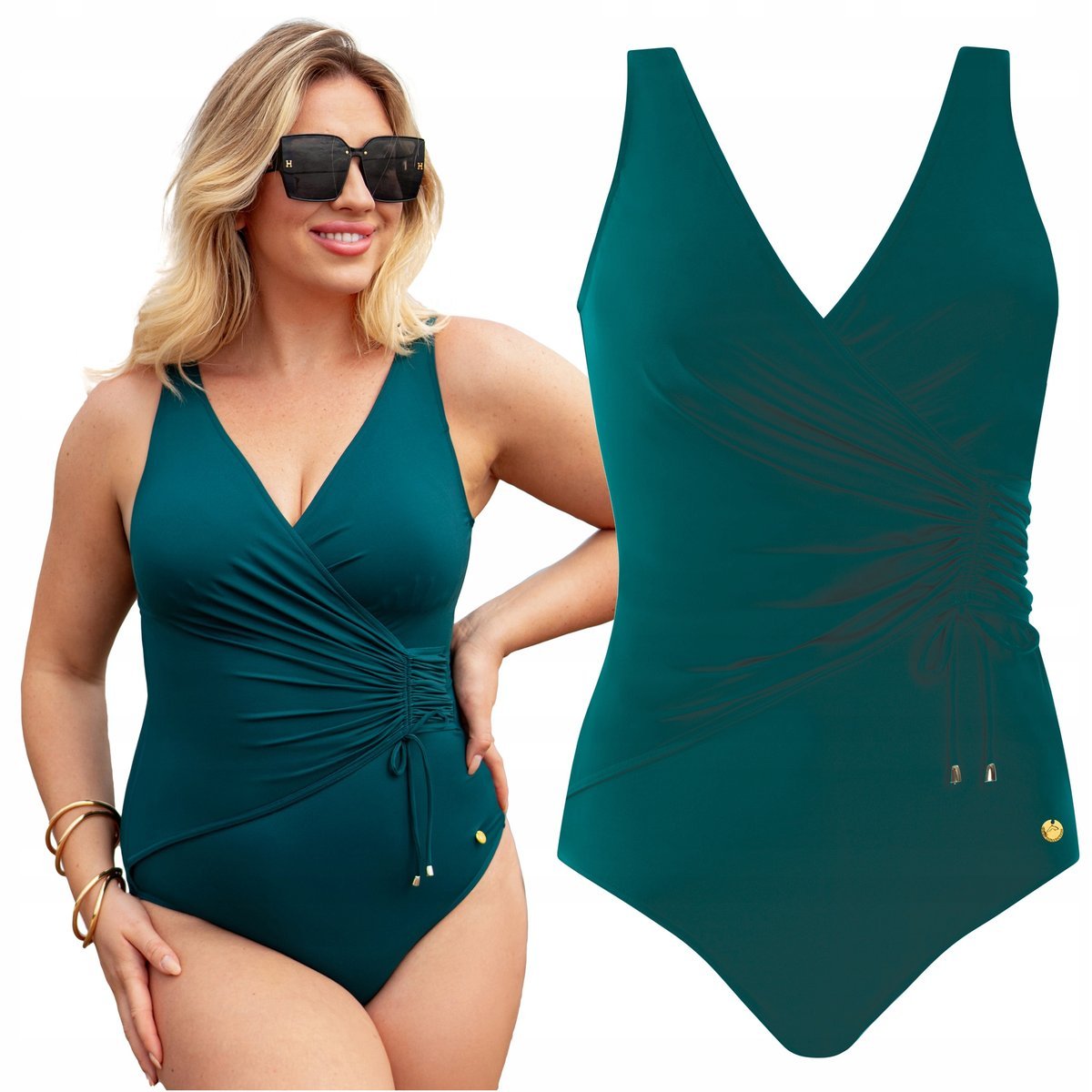 Strój kąpielowy jednoczęściowy damski SELF S1069 Ajaccio 3 morski M