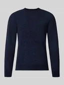 Swetry męskie - Sweter z dzianiny kroju regular fit z mieszanki bawełny - miniaturka - grafika 1