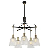 Lampy sufitowe - Elstead Lighting Żyrandol Vintage 5pł DOUILLE DOUILLE5 BPB ELSDOUILLE5 BPB - miniaturka - grafika 1