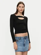 Bluzki damskie - Brave Soul Bluzka LLT-248NALA Czarny Slim Fit - miniaturka - grafika 1