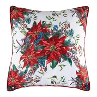 Poduszki dekoracyjne - Poduszka świąteczna 45 x 45 cm poinsecja - miniaturka - grafika 1