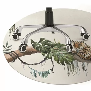 Mata pod krzesło do biura Gepardy na gałęzi fi100 cm - Podnóżki, podpórki, podkładki - miniaturka - grafika 1