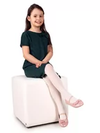 Rajstopy - Rajstopy dziecięce mikrofibra gładkie ecru 40 DEN 128-134 - miniaturka - grafika 1