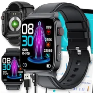 Smartband - SMARTWATCH ZEGAREK MENU WODOODPORNY PULS SPORT E500 - miniaturka - grafika 1