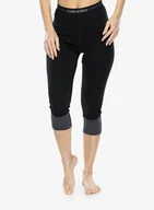 Kalesony - Legginsy termiczne damskie Icebreaker Merino 260 ZoneKnit Legless - black/jet - miniaturka - grafika 1