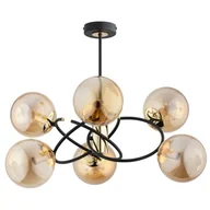 Lampy sufitowe - Orbita Mix lampa wisząca 6-punktowa czarna/złota 63185 - miniaturka - grafika 1