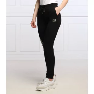 EA7 Spodnie dresowe | Slim Fit - Dresy damskie - miniaturka - grafika 1