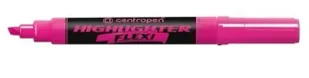 Zakreślacz FLEXI 8542 różowy - Centropen - Flamastry - miniaturka - grafika 1