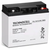 Baterie do zasilaczy awaryjnych UPS - TCL18-12 TECHNOCELL Akumulator AGM 12V 18Ah - miniaturka - grafika 1