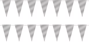 Baner girlanda flagietki srebrne - 250 cm - Sylwester - miniaturka - grafika 1