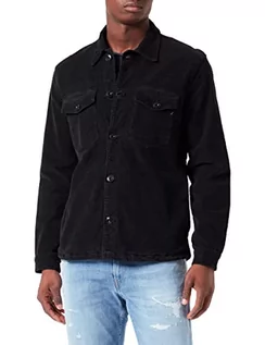 Kurtki męskie - Replay męska kurtka jeansowa, 098 BLACK, M - grafika 1