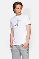 Koszulki męskie - Lancerto, Koszulka Lennox, biały, 2XL - miniaturka - grafika 1