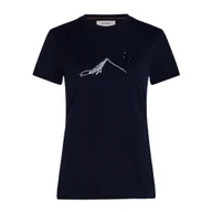 Koszulki i topy damskie - Koszulka damska Icebreaker Merino 150 Tech Lite SS T South Const Midnight Navy XS - miniaturka - grafika 1