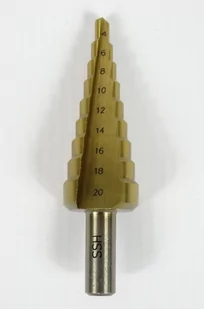Wiertło stożkowe stopniowe tytanowe HSS 4-20 mm (wiertła) FALON-TECH - Wiertła - miniaturka - grafika 4
