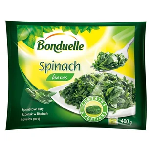 Bonduelle Szpinak w liściach 400 g - Mrożonki warzywne i owocowe - miniaturka - grafika 1