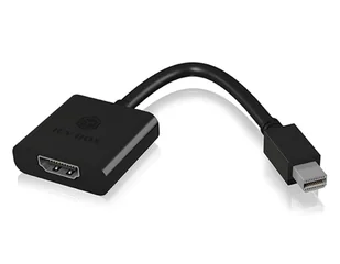 ICY BOX IB-AC538a 0,15 m Mini DisplayPort HDMI Czarny - Adaptery i przejściówki - miniaturka - grafika 1