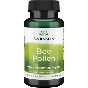 SWANSON Pyłek pszczeli Bee Pollen 100kaps - Suplementy naturalne - miniaturka - grafika 1