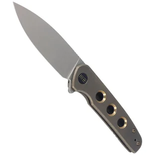 Nóż składany WE Knife Shakan LE No 176/210 Bronze Titanium, Gray Stonewashed CPM 20CV (WE20052B-2) - Noże - miniaturka - grafika 5