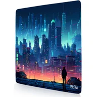Podkładki pod mysz - PODKŁADKA POD KLAWIATURĘ Retro Cyberpunk 50x50 TILT Dla gracza Duża XL - miniaturka - grafika 1