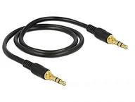 Kable - Delock Kabel MiniJack 3.5 mm MiniJack 3.5 mm 0.5 Czarny 85545 - miniaturka - grafika 1