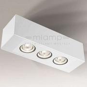 Lampy sufitowe - Shilo plafon techniczny Seto H 3xGU10 biały 7090 - miniaturka - grafika 1