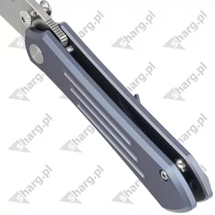 Nóż składany Bestech Icarus Blue Stonewash Titanium, Satin M390 by Nick Rogers (BT2302E) - Noże - miniaturka - grafika 4