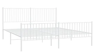 Białe metalowe łóżko 200x200 cm M8-M16 - Łóżka Białe metalowe łóżko 200x200 cm M8-M16 - Łóżka - miniaturka - grafika 1