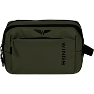 Walizki - WINGS Kosmetyczka podróżna ROOK dark green - miniaturka - grafika 1
