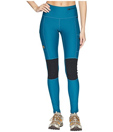 Fjallraven damskie spodnie sportowe Abisko Trekking Tights W zielony Glacier Green XX-L