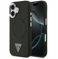 Etui i futerały do telefonów - Etui Guess Triangle Logo MagSafe do iPhone 17 czarny - miniaturka - grafika 1