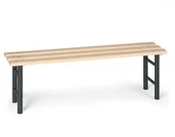 Meble do szkół i przedszkoli - B2B Partner Ławka szatniowa, siedzisko - listwy, nogi antracyt 179607 - miniaturka - grafika 1