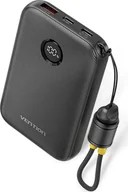 Powerbanki - Vention 10000mAh 2 x USB-C 1x USB-A z wyświetlaczem 22.5W czarny - miniaturka - grafika 1