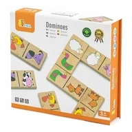Gry planszowe - Viga Viga 59622 Gra domino - zwierzęta - miniaturka - grafika 1