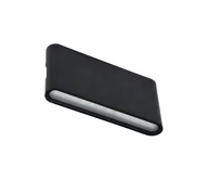 Lampy ogrodowe - Ecolite ZFP12-CR - LED Kinkiet zewnętrzny BRICK 2xLED/6W/230V IP65 czarny - miniaturka - grafika 1