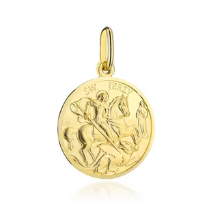 Medalik złoty święty Jerzy - Biżuteria religijna - miniaturka - grafika 1
